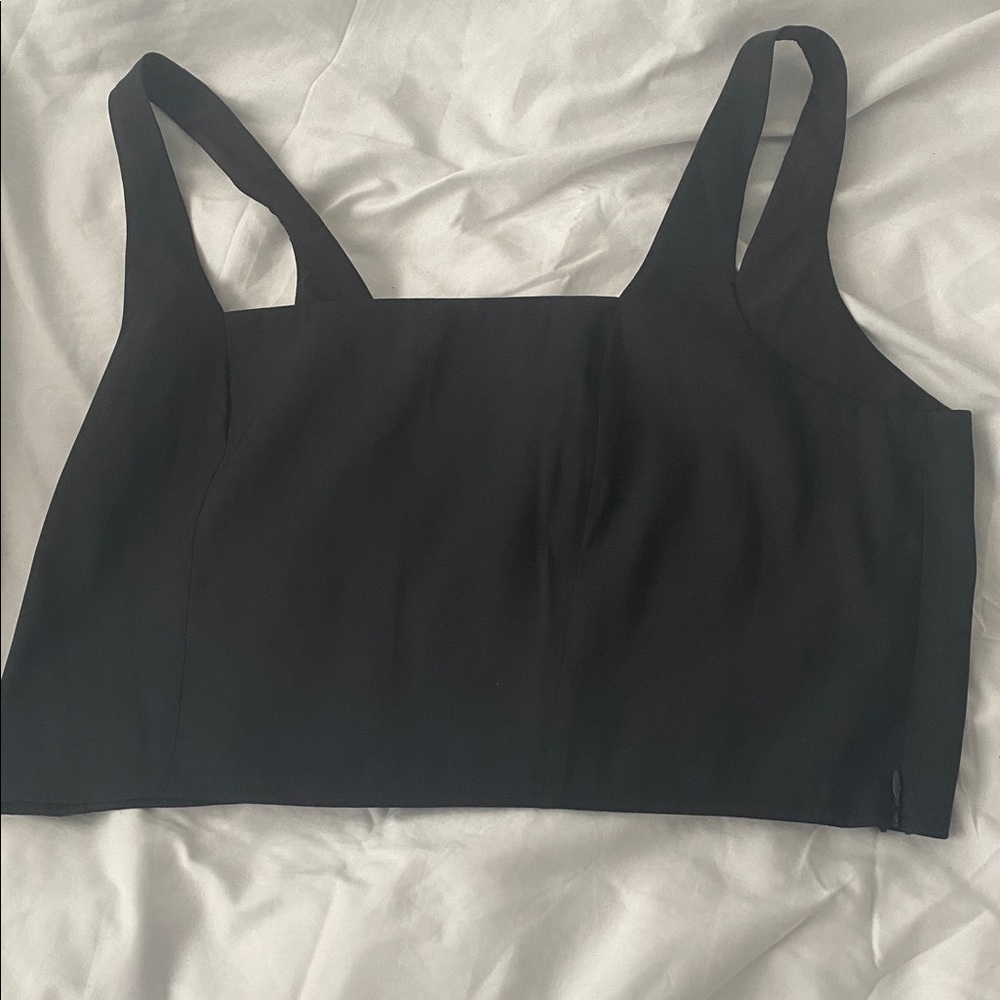A New Day Black Crop Top
